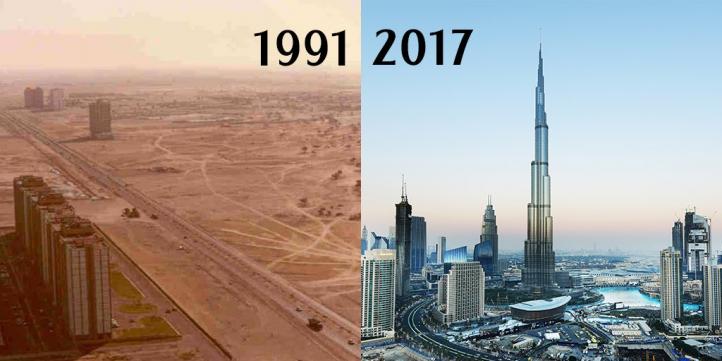 Dubai before and now