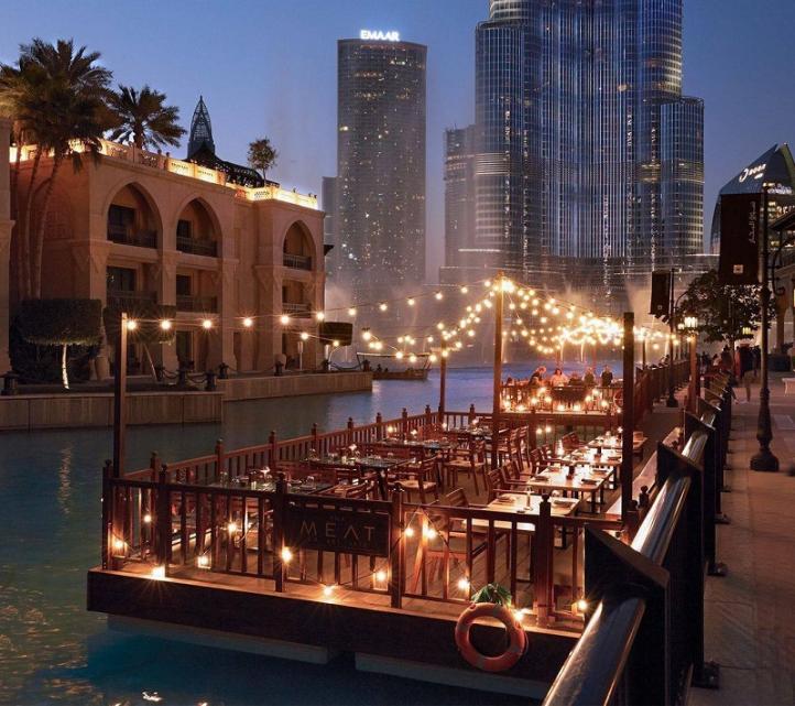 ресторан в Дубае с видом на Бурдж Халифа
