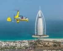 Полет на гирокоптере над Дубаем